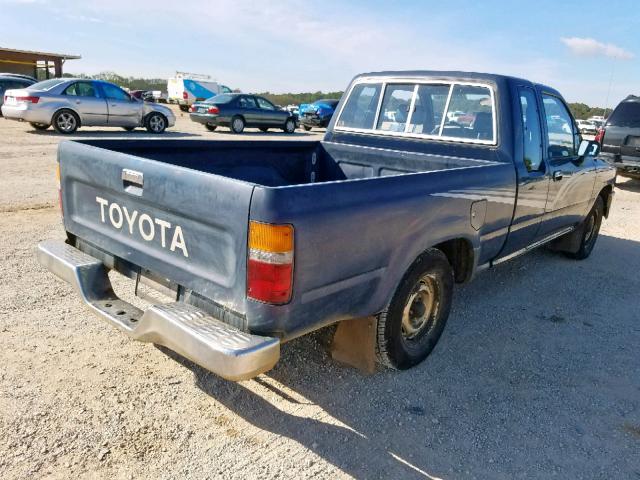 JT4RN93P5K0011813 - 1989 TOYOTA PICKUP 1/2 BLUE photo 4