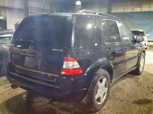 4JGAB74E41A266335 - 2001 MERCEDES-BENZ ML 55 BLACK photo 4