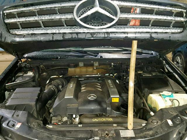 4JGAB74E41A266335 - 2001 MERCEDES-BENZ ML 55 BLACK photo 7