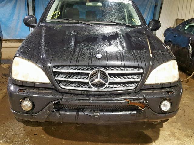 4JGAB74E41A266335 - 2001 MERCEDES-BENZ ML 55 BLACK photo 9