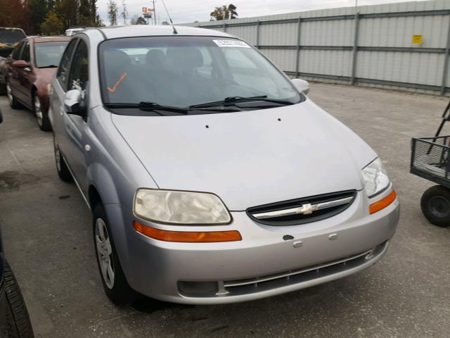 KL1TD56646B637617 - 2006 CHEVROLET AVEO BASE Gümüş foto 1
