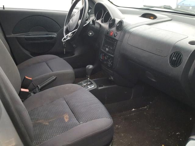 KL1TD56646B637617 - 2006 CHEVROLET AVEO BASE Gümüş foto 5