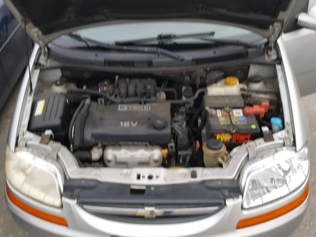 KL1TD56646B637617 - 2006 CHEVROLET AVEO BASE Gümüş foto 7