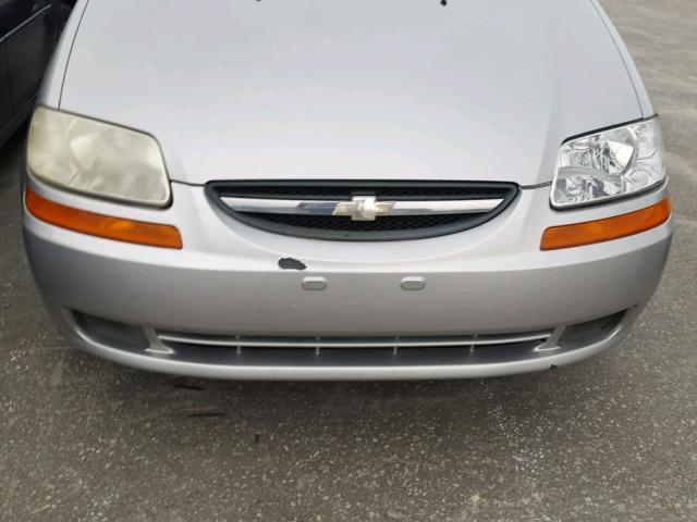 KL1TD56646B637617 - 2006 CHEVROLET AVEO BASE Gümüş foto 9