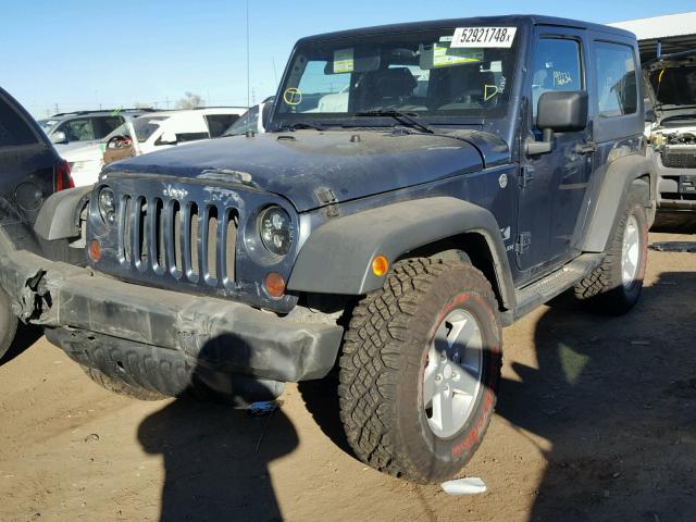 1J4FA24118L533971 - 2008 JEEP WRANGLER X BLUE photo 2