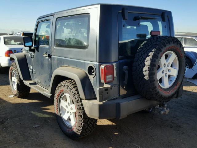 1J4FA24118L533971 - 2008 JEEP WRANGLER X BLUE photo 3