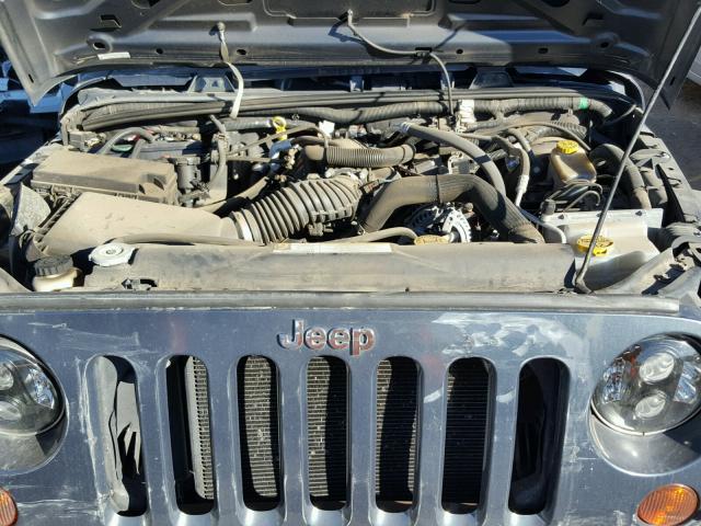 1J4FA24118L533971 - 2008 JEEP WRANGLER X BLUE photo 7