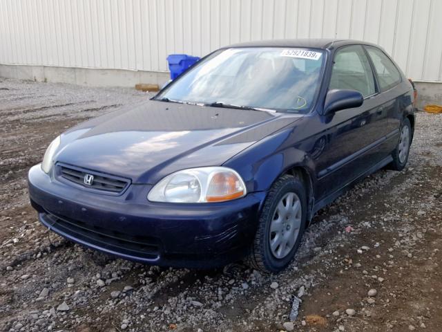 2HGEJ6334WH012069 - 1998 HONDA CIVIC DX BLUE photo 2