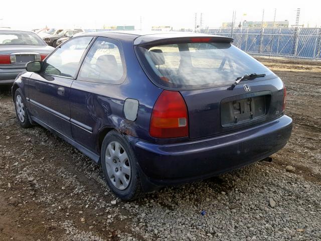 2HGEJ6334WH012069 - 1998 HONDA CIVIC DX BLUE photo 3