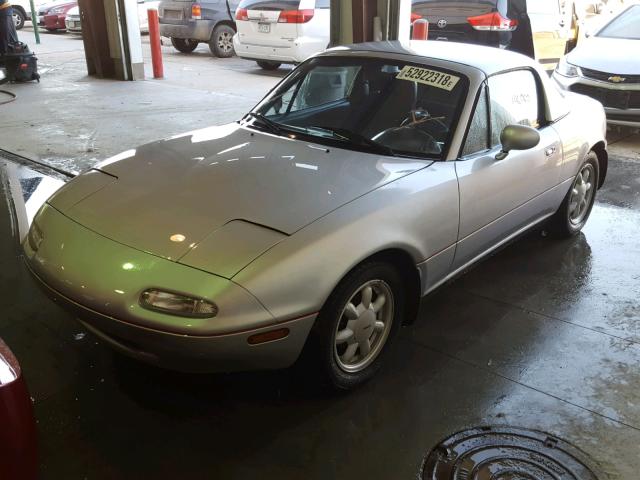 JM1NA3515M0225431 - 1991 MAZDA MX-5 MIATA SILVER photo 2