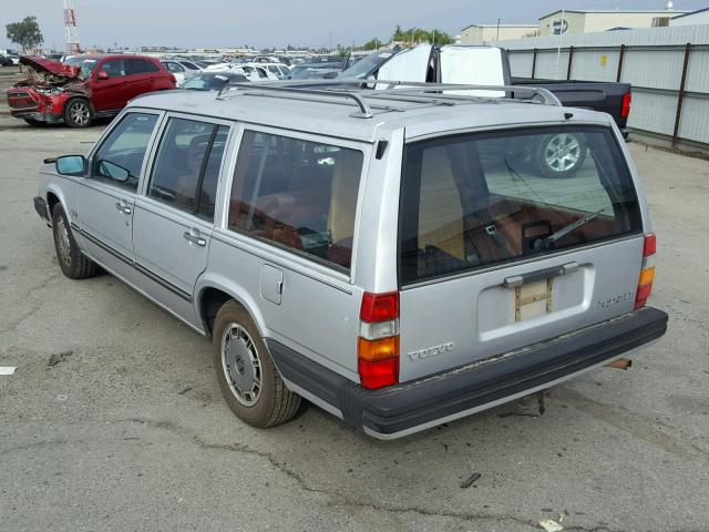 YV1FA8859J1120942 - 1988 VOLVO 740 GLE SILVER photo 3