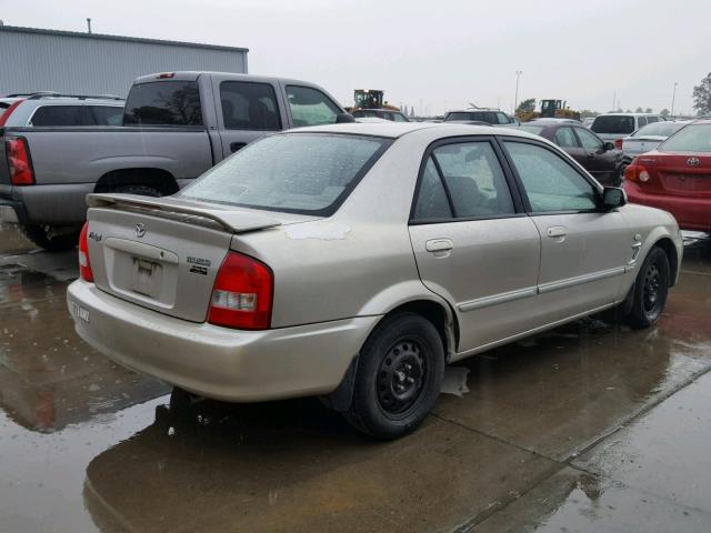 JM1BJ225320637669 - 2002 MAZDA PROTEGE DX BROWN photo 4