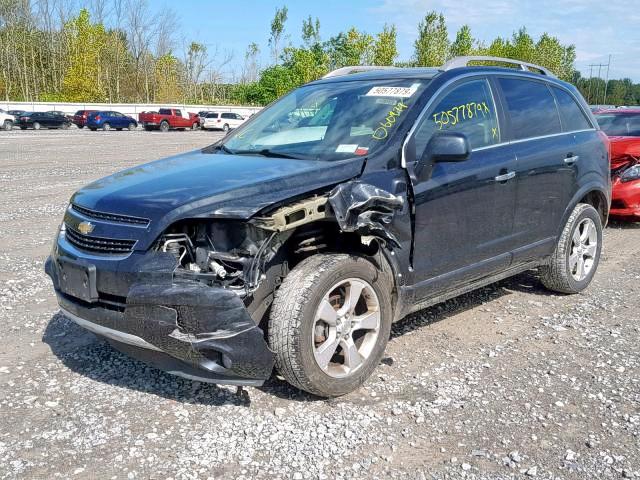 3GNAL4EK7ES614001 - 2014 CHEVROLET CAPTIVA LT BLACK photo 2