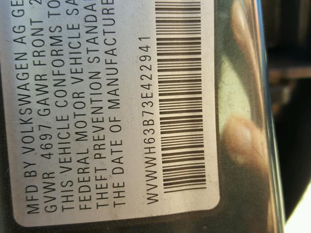 WVWWH63B73E422941 - 2003 VOLKSWAGEN PASSAT GLX 灰色 照片 10