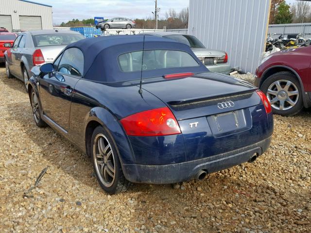 TRUUT28N631007382 - 2003 AUDI TT QUATTRO BLUE photo 3