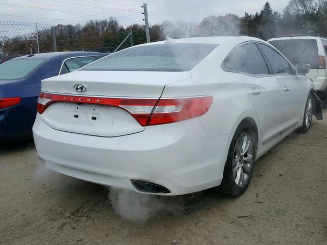 KMHFG4JG9CA160381 - 2012 HYUNDAI AZERA GLS WHITE photo 4