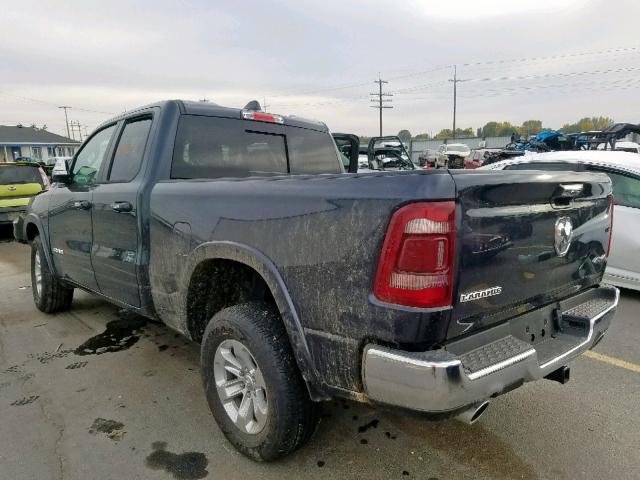 1C6SRFDT8KN865432 - 2019 RAM 1500 LARAM CHARCOAL photo 3