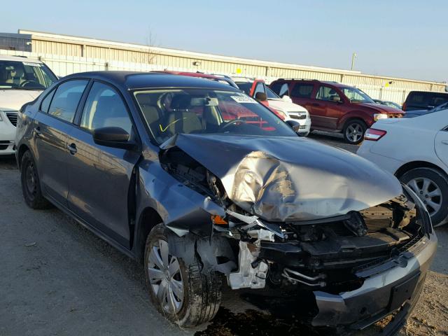 3VW2K7AJ8BM390426 - 2011 VOLKSWAGEN JETTA BASE Մոխրագույն լուսանկար 1