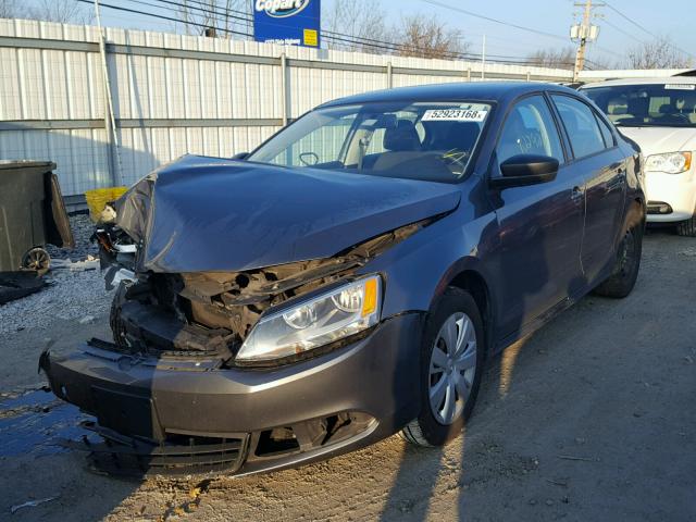 3VW2K7AJ8BM390426 - 2011 VOLKSWAGEN JETTA BASE Մոխրագույն լուսանկար 2