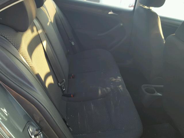 3VW2K7AJ8BM390426 - 2011 VOLKSWAGEN JETTA BASE Մոխրագույն լուսանկար 6