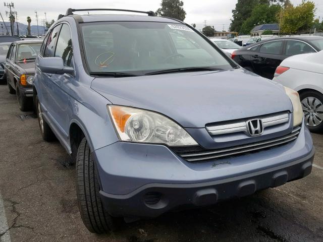 JHLRE38719C003435 - 2009 HONDA CR-V EXL BLUE photo 1