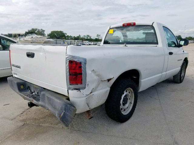 1D7HA16KX4J117976 - 2004 DODGE RAM 1500 S WHITE photo 4