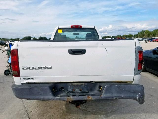 1D7HA16KX4J117976 - 2004 DODGE RAM 1500 S WHITE photo 6