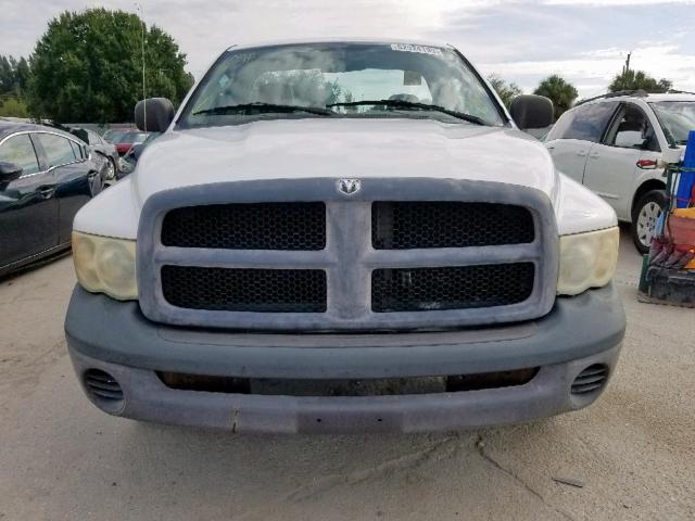 1D7HA16KX4J117976 - 2004 DODGE RAM 1500 S WHITE photo 9