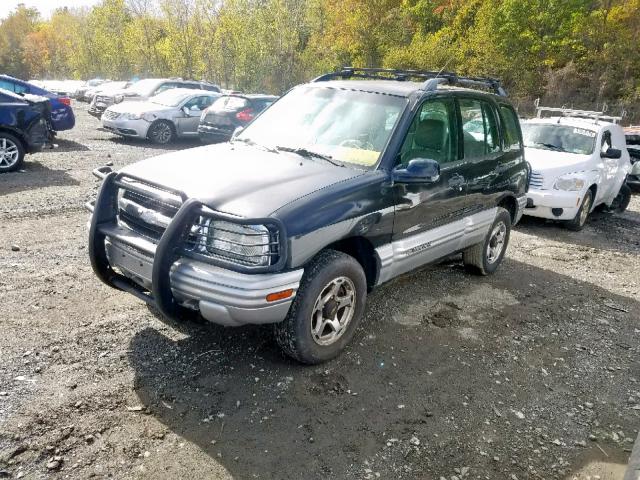 2CNBJ634716919876 - 2001 CHEVROLET TRACKER LT BLACK photo 2