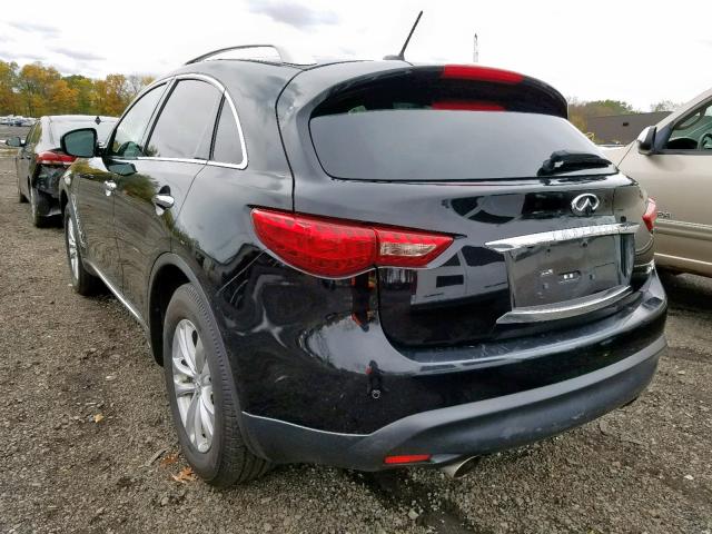 JN8CS1MW1DM175162 - 2013 INFINITI FX37 BLACK photo 3