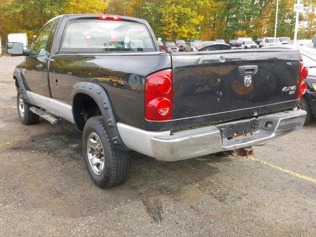 3D7KS26A57G814705 - 2007 DODGE RAM 2500 S Սև լուսանկար 3