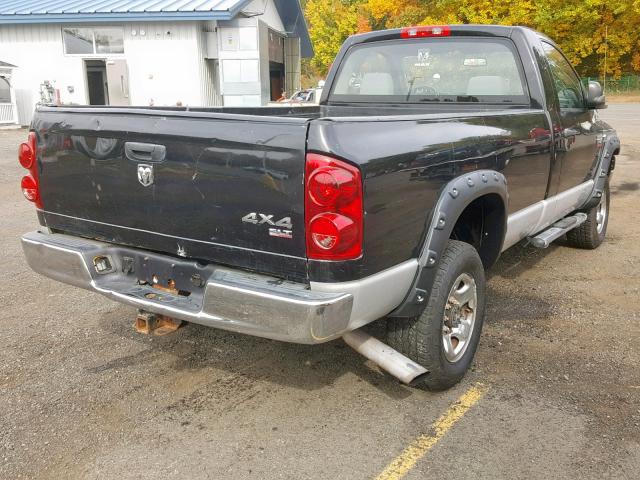 3D7KS26A57G814705 - 2007 DODGE RAM 2500 S Սև լուսանկար 4