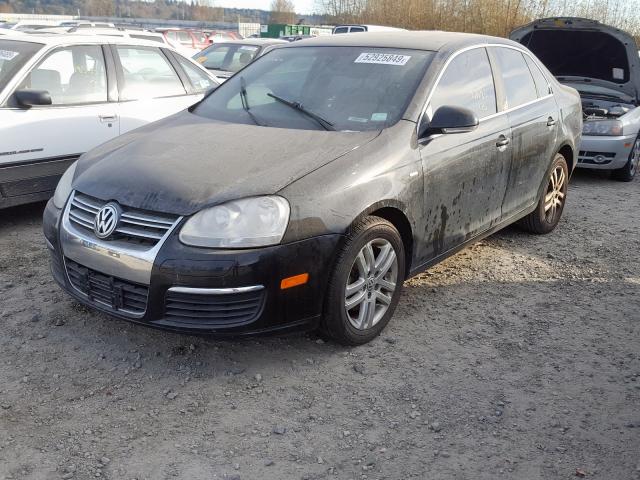 3VWEF71K77M073870 - 2007 VOLKSWAGEN JETTA WOLF BLACK photo 2