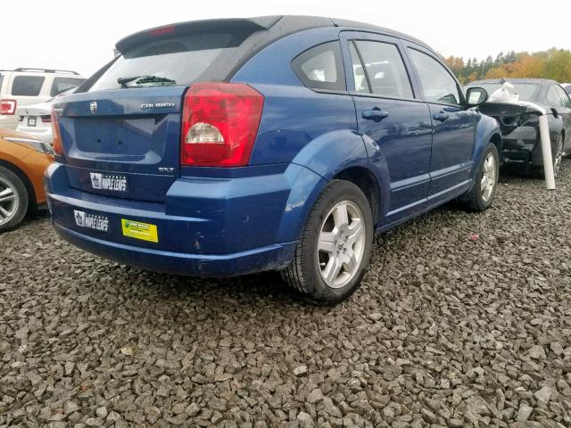 1B3HB48A79D182580 - 2009 DODGE CALIBER SX BLUE photo 4