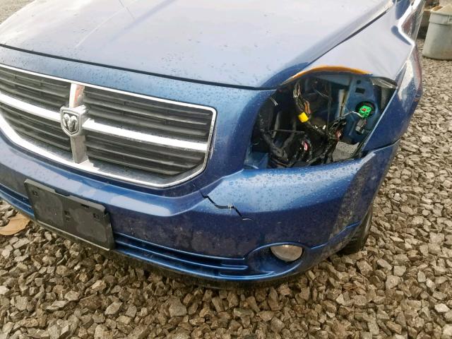 1B3HB48A79D182580 - 2009 DODGE CALIBER SX BLUE photo 9