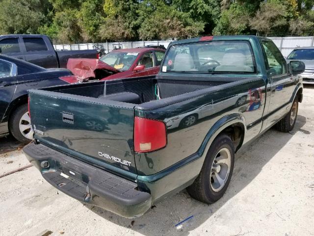 1GCCS14H038260871 - 2003 CHEVROLET S TRUCK S1 GREEN photo 4