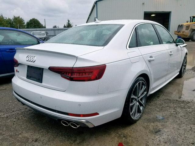 WAUC4AF44JA233972 - 2018 AUDI S4 PRESTIG WHITE photo 4