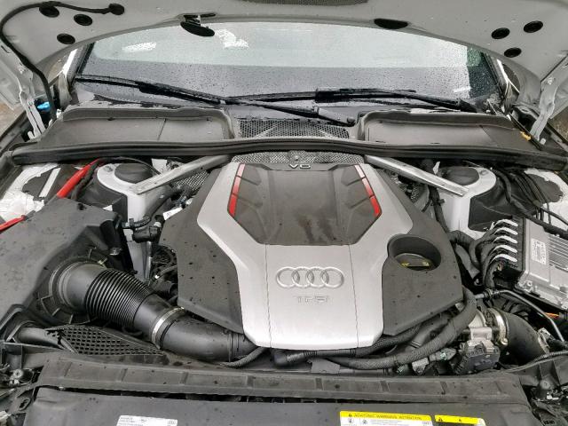 WAUC4AF44JA233972 - 2018 AUDI S4 PRESTIG WHITE photo 7