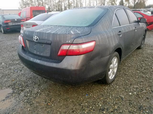 4T4BE46K68R031558 - 2008 TOYOTA CAMRY CE GRAY photo 4