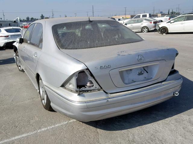 WDBNG75J24A394658 - 2004 MERCEDES-BENZ S 500 SILVER photo 3