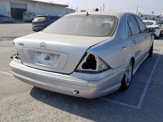 WDBNG75J24A394658 - 2004 MERCEDES-BENZ S 500 SILVER photo 4