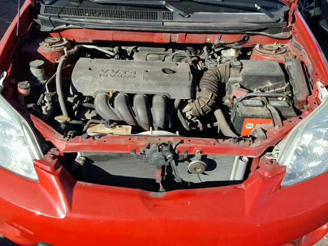 2T1KR32E86C618819 - 2006 TOYOTA COROLLA MA RED photo 7