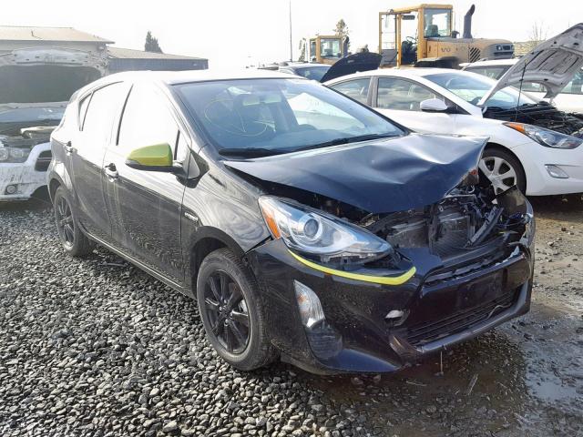 JTDKDTB36G1115695 - 2016 TOYOTA PRIUS C BLACK photo 1