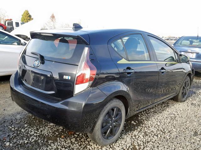 JTDKDTB36G1115695 - 2016 TOYOTA PRIUS C BLACK photo 4