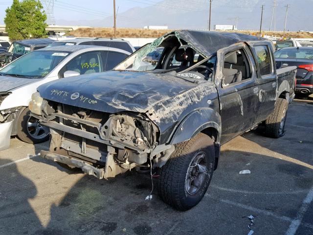 1N6ED27T14C403718 - 2004 NISSAN FRONTIER C BLACK photo 2