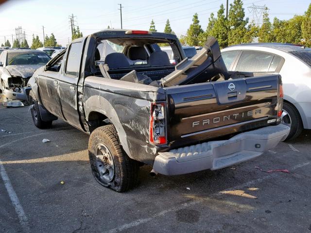 1N6ED27T14C403718 - 2004 NISSAN FRONTIER C BLACK photo 3