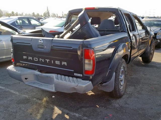 1N6ED27T14C403718 - 2004 NISSAN FRONTIER C BLACK photo 4