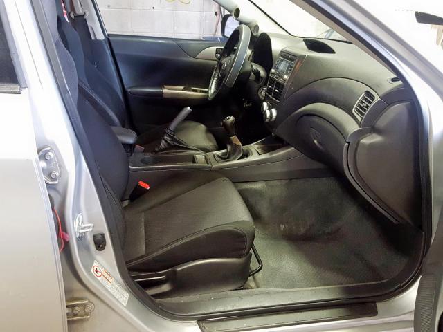 JF1GE74628G516148 - 2008 SUBARU IMPREZA WR SILVER photo 5