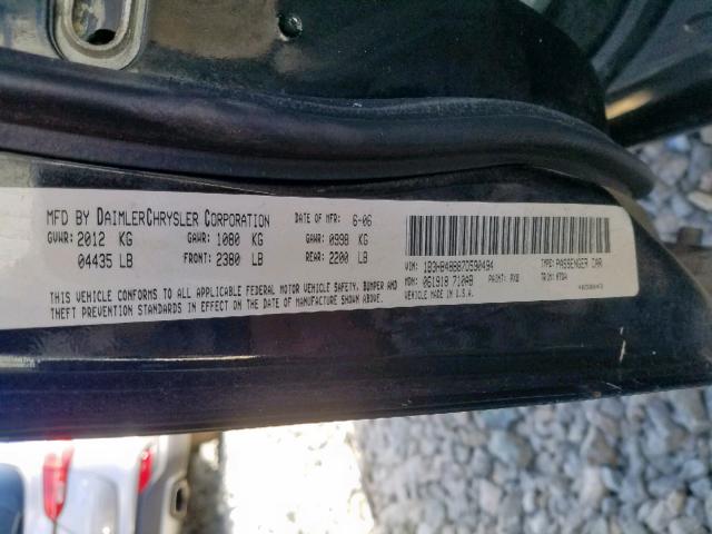 1B3HB48B87D590494 - 2007 DODGE CALIBER SX BLACK photo 10