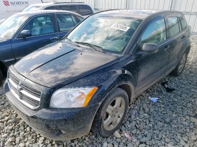 1B3HB48B87D590494 - 2007 DODGE CALIBER SX BLACK photo 2